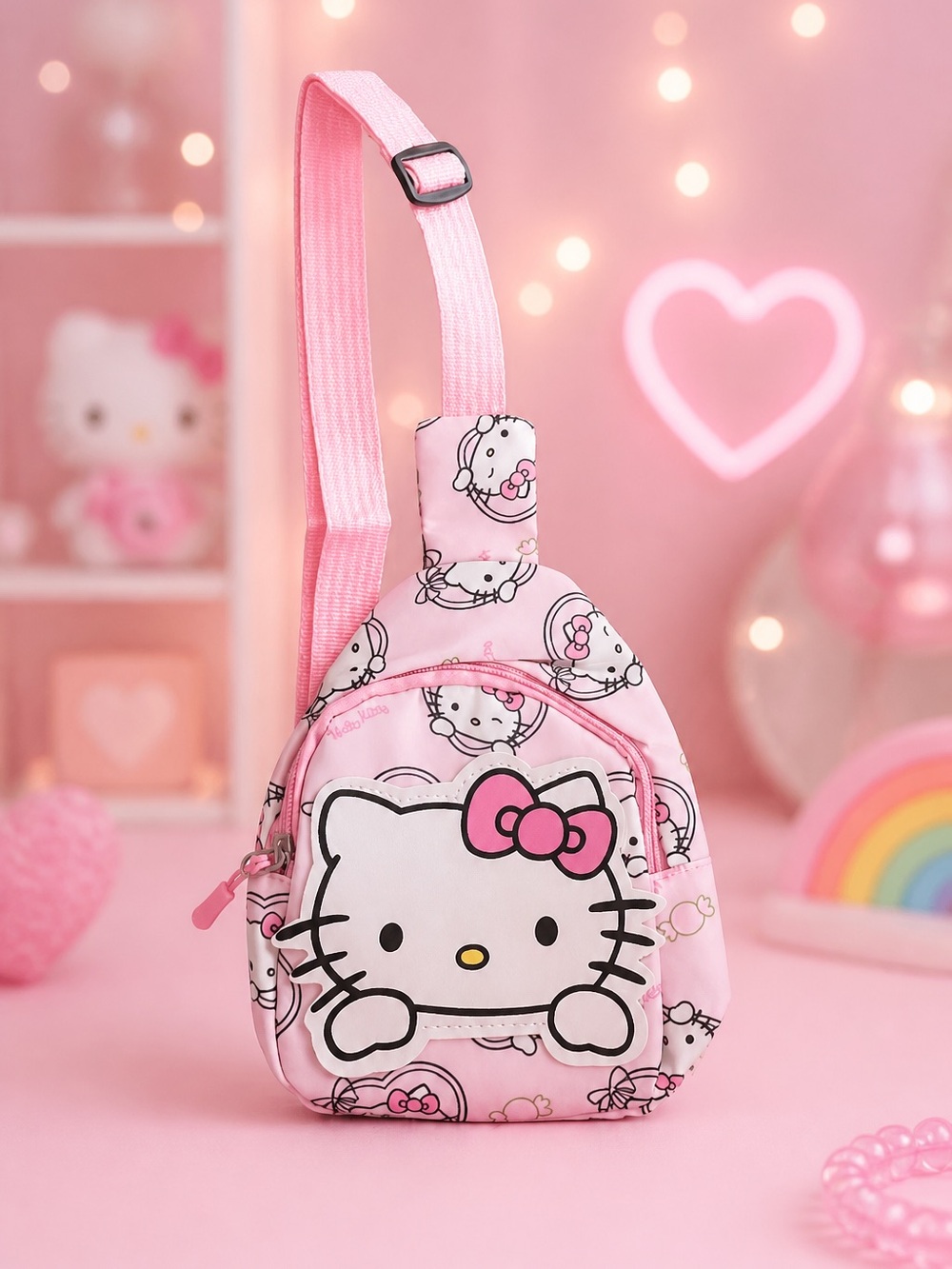 Sanrio Hello Kitty Mini Sling Adjustable Strap Backpack NWT